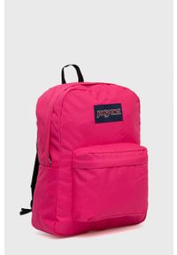 JanSport - Jansport plecak kolor różowy duży z aplikacją. Kolor: różowy. Wzór: aplikacja #5