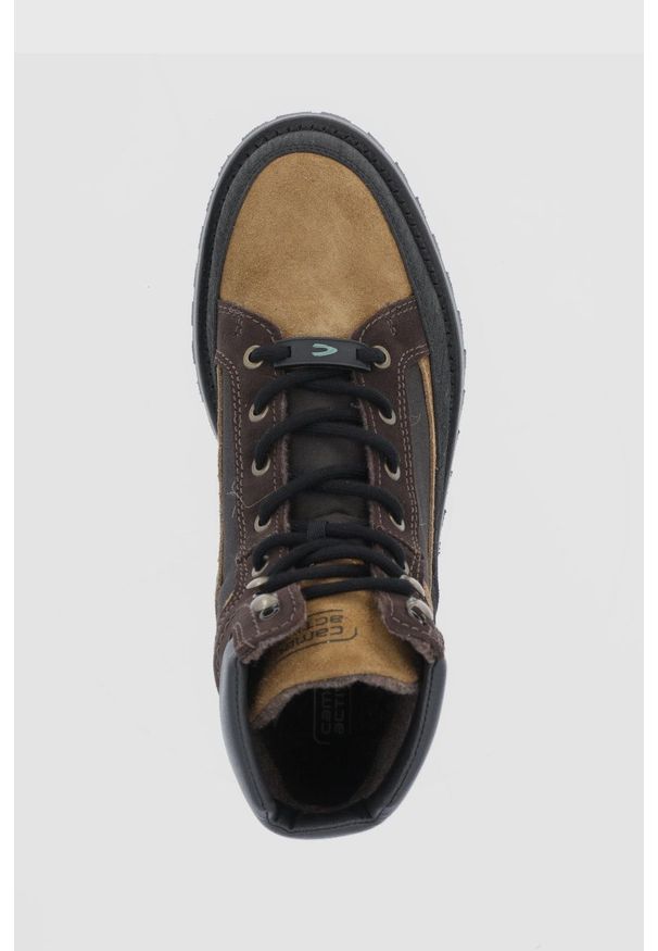 Camel Active - Buty wysokie Pilgrim. Nosek buta: okrągły. Zapięcie: sznurówki. Kolor: brązowy. Materiał: guma. Szerokość cholewki: normalna