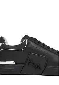 Philipp Plein - PHILIPP PLEIN Sneakersy Top Hexagon PAES USC0775 PLE005N Czarny. Kolor: czarny. Materiał: skóra
