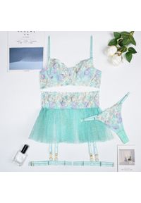 Intica - Komplet bielizny z delikatnymi zdobieniami na każdą okazję Idalina. Kolor: wielokolorowy. Materiał: materiał. Wzór: aplikacja #1