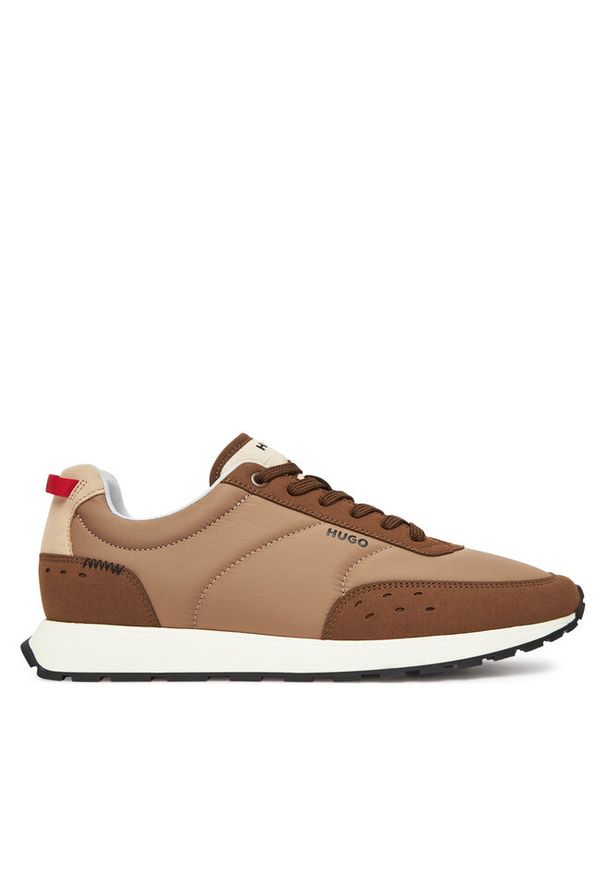 Hugo - Sneakersy HUGO. Kolor: beżowy