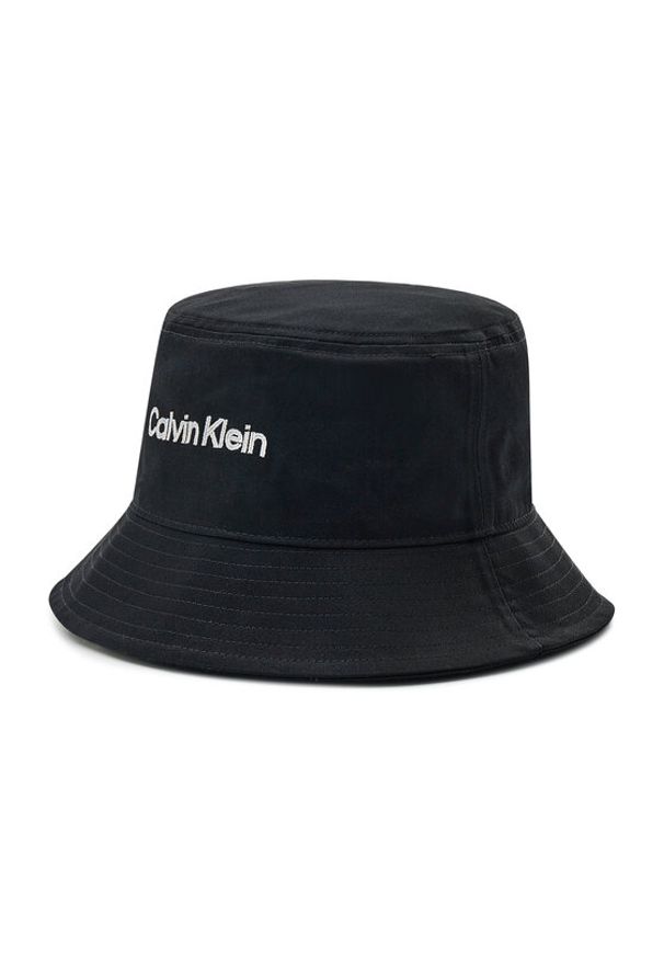 Calvin Klein Kapelusz Double Line Embro Bucket K50K508736 Czarny. Kolor: czarny. Materiał: materiał