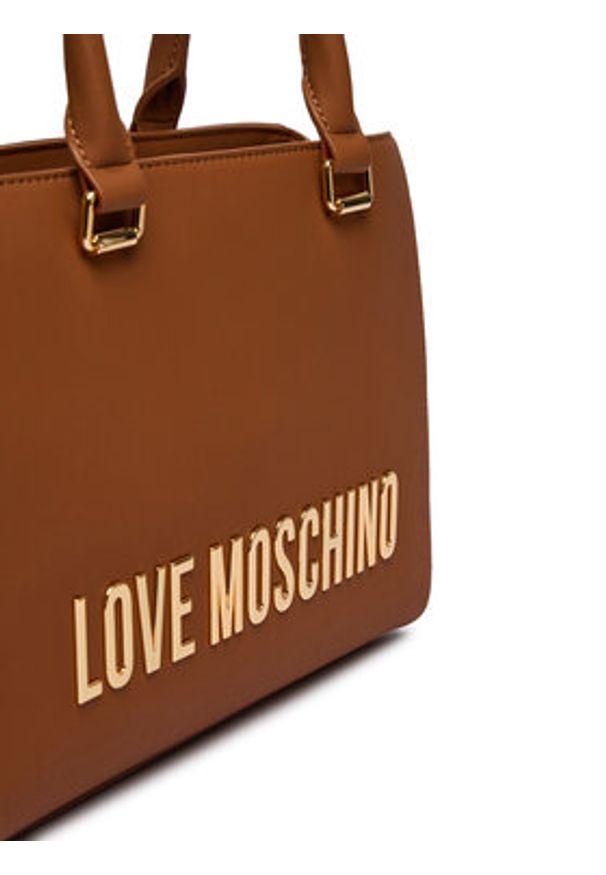Love Moschino - LOVE MOSCHINO Torebka JC4022PP0OKD0200 Brązowy. Kolor: brązowy. Materiał: skórzane