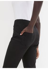 bonprix - Rybaczki ze stretchem i pasem bez zamka. Kolor: czarny #2