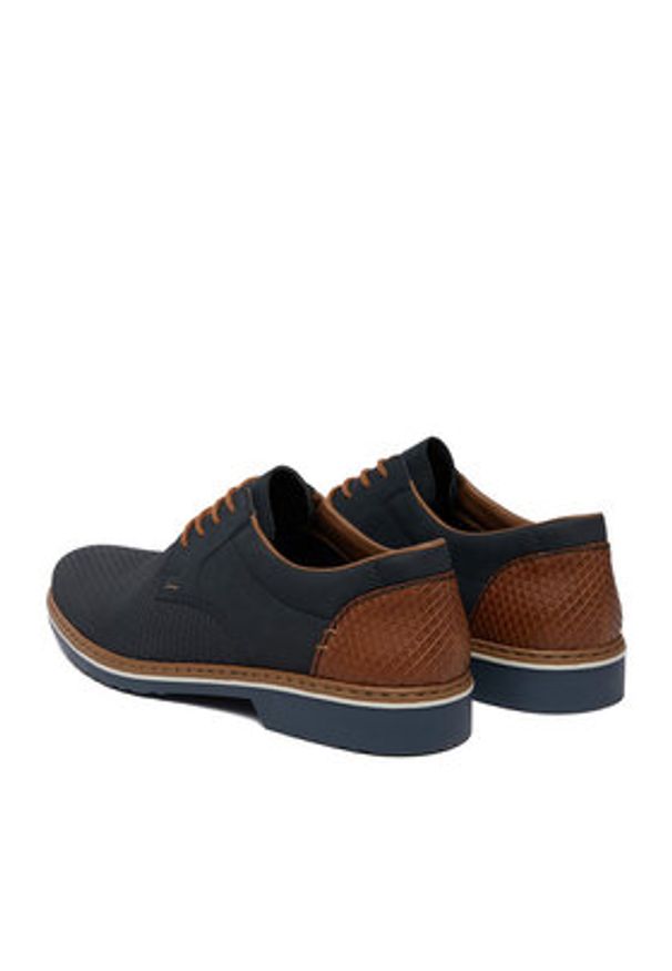 Rieker Półbuty 16504-16 Granatowy. Kolor: niebieski. Materiał: materiał