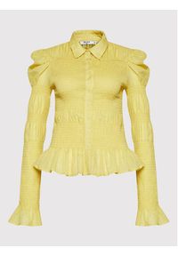 NA-KD Koszula 1018-008412-3116-581 Żółty Regular Fit. Kolor: żółty. Materiał: bawełna #3