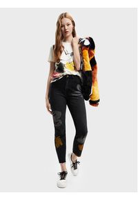 Desigual Jeansy DISNEY Mickey 22WWDD61 Szary Straight Fit. Kolor: szary. Wzór: motyw z bajki #5