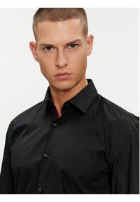 Hugo Koszula Koey 50513932 Czarny Slim Fit. Kolor: czarny. Materiał: bawełna