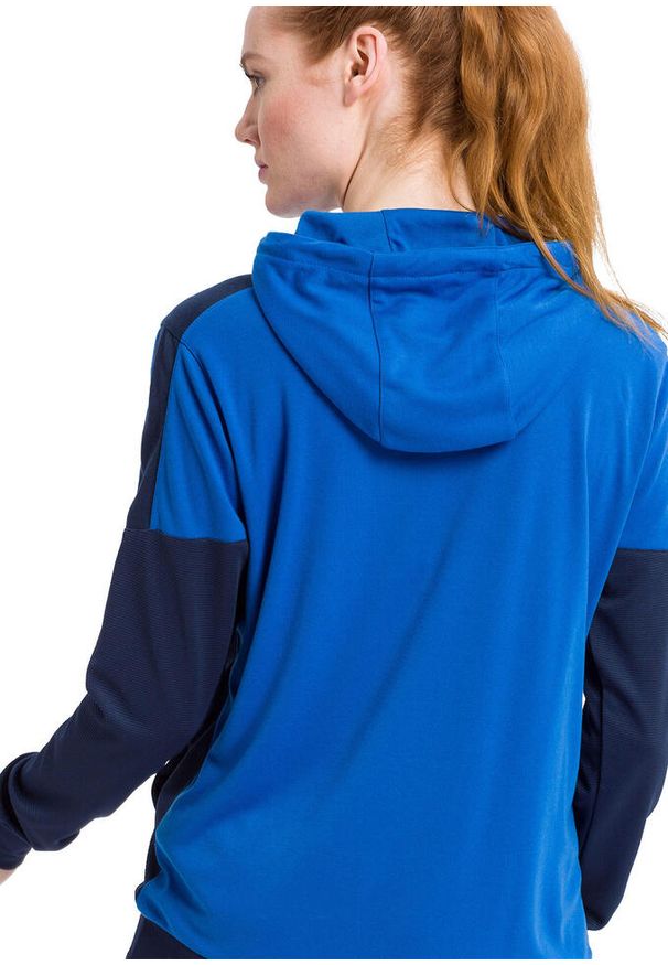 ERIMA - Damska bluza z kapturem Erima Squad. Typ kołnierza: kaptur. Kolor: niebieski. Sport: piłka ręczna