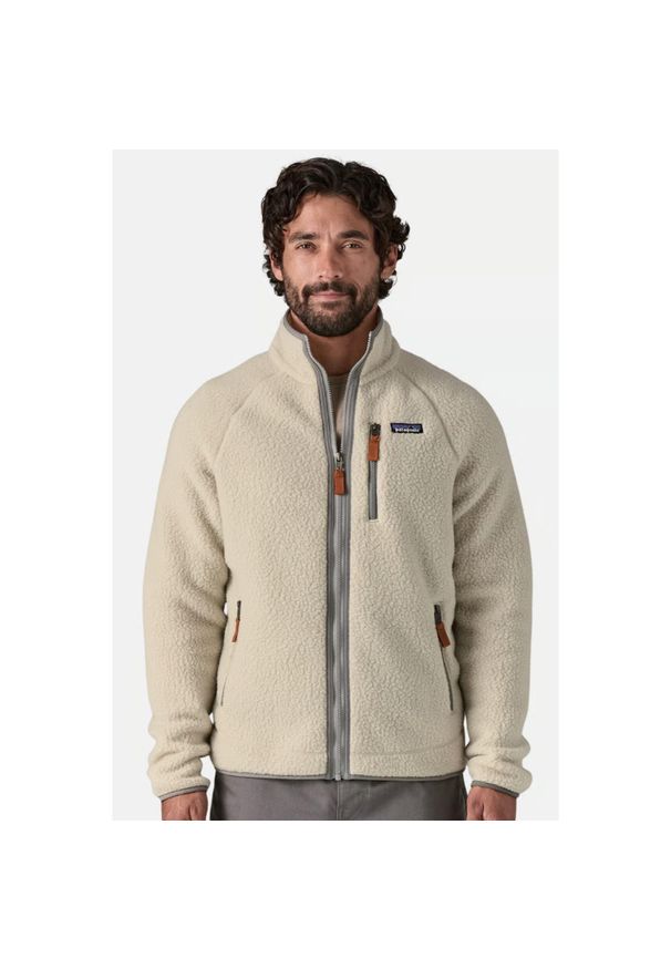 Bluza trekkingowa męska Patagonia Retro Pile. Kolor: beżowy. Materiał: polar. Sport: turystyka piesza