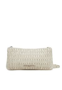 Calvin Klein Jeans Torebka Rouched Zip Top Bag LV04K3090G Écru. Kolor: kremowy. Materiał: skórzane #4