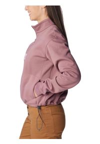 columbia - Bluza damska Columbia Lodge Quarter Zip. Kolor: czerwony, wielokolorowy, różowy. Materiał: bawełna, poliester