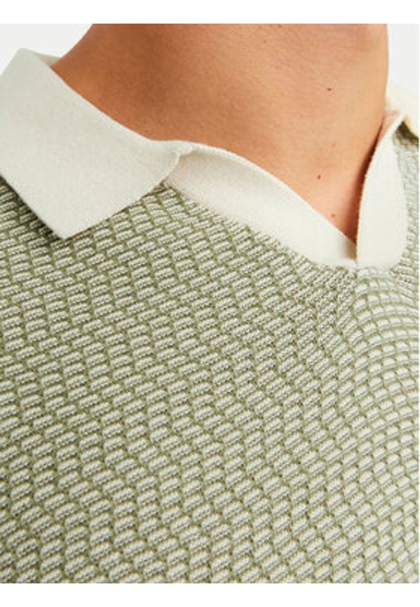 Jack & Jones Polo Jormykonos 12255950 Zielony Regular Fit. Typ kołnierza: polo. Kolor: zielony. Materiał: bawełna