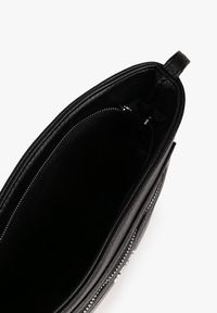 Renee - Czarna Kwadratowa Torebka Listonoszka z Suwakiem Dolatia. Kolor: czarny. Styl: elegancki, biznesowy