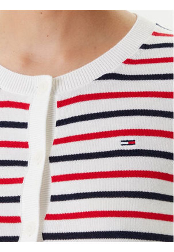 Tommy Jeans Kardigan Essential DW0DW20976 Kolorowy Regular Fit. Materiał: bawełna. Wzór: kolorowy