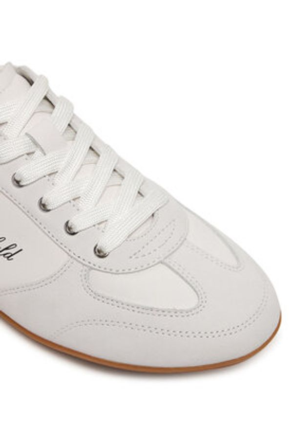Karl Lagerfeld - KARL LAGERFELD Sneakersy KL66125 Biały. Kolor: biały. Materiał: skóra, zamsz