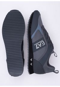 Sneakersy męskie szare EA7 Emporio Armani X8X027 XK219 Q746. Okazja: do pracy, na spacer, na co dzień. Kolor: szary. Sport: turystyka piesza