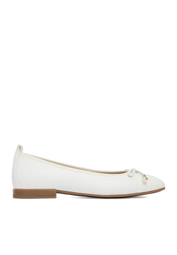 Lasocki Baleriny CEO-RST-ROMI-04 Biały. Kolor: biały. Materiał: skóra