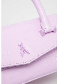 Patrizia Pepe torebka skórzana kolor fioletowy. Kolor: fioletowy. Materiał: skórzane #5