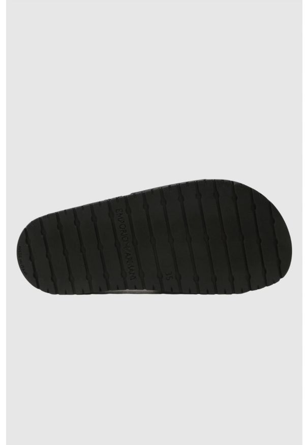 Emporio Armani - EMPORIO ARMANI Klapki czarne z logo, Rozmiar 41. Kolor: czarny