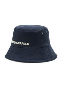 Karl Lagerfeld - Kapelusz KARL LAGERFELD. Kolor: niebieski. Materiał: denim