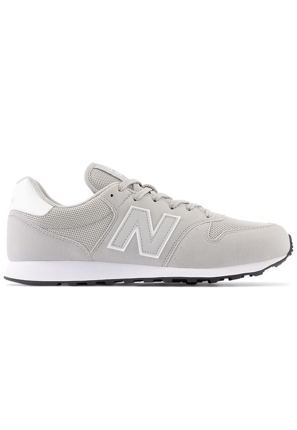 Buty unisex New Balance GM500EG2 – szare. Okazja: na co dzień. Kolor: szary. Materiał: tworzywo sztuczne, materiał, guma. Szerokość cholewki: normalna