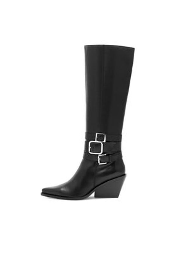 Eva Minge Kozaki CAREI-111347 Czarny. Kolor: czarny. Materiał: skóra