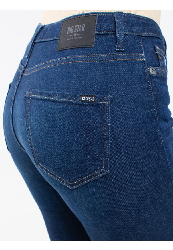 Big-Star - Jeansy damskie slim niebieskie Kitty 447. Stan: obniżony. Kolor: niebieski. Styl: klasyczny