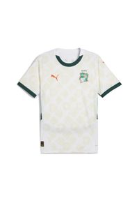 Puma - Męska koszulka wyjazdowa Wybrzeże Kości Słoniowej 2025 PUMA. Kolor: biały, wielokolorowy, zielony. Sport: piłka nożna #1