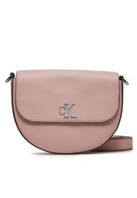 Calvin Klein Jeans Torebka Minimal Monogram Saddle Bag22 T K60K611961 Różowy. Kolor: różowy #1