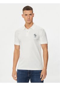 Guess Polo M4YP66 J1314 Różowy Slim Fit. Typ kołnierza: polo. Kolor: różowy. Materiał: bawełna