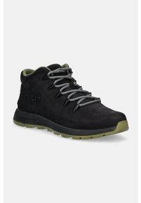 Sneakersy męskie Timberland Sprint Trekker MID LACE UP SNEAKER BLACK NUBUCK. Kolor: czarny. Materiał: nubuk. Sport: bieganie #1