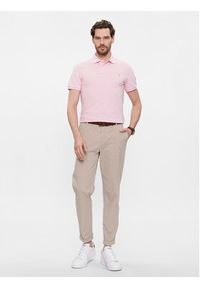 Polo Ralph Lauren Polo 710536856406 Różowy Slim Fit. Typ kołnierza: polo. Kolor: różowy. Materiał: bawełna