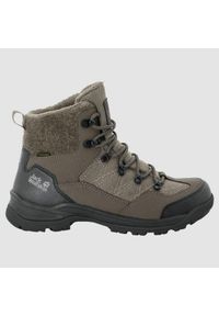 Buty trekkingowe męskie Jack Wolfskin Cold Bay Mid Texapore. Kolor: wielokolorowy, czarny, zielony. Materiał: materiał, skóra, syntetyk. Szerokość cholewki: normalna