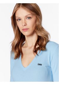 Lee T-Shirt L49FIPA32 112333690 Błękitny Slim Fit. Kolor: niebieski