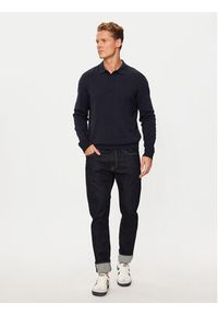 Jack & Jones - Jack&Jones Sweter Fred 12258582 Granatowy Regular Fit. Kolor: niebieski. Materiał: bawełna #3