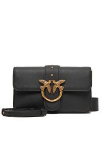 Pinko - PINKO Torebka Love One Mini Slouchy Fl Al 25-26 104340 A2OX Czarny. Kolor: czarny. Materiał: skórzane #6