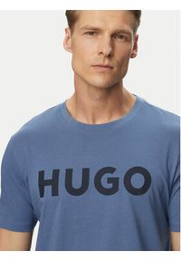 Hugo - HUGO T-Shirt Dulivio 50467556 Niebieski Regular Fit. Kolor: niebieski. Materiał: bawełna #5
