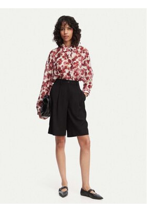 ACCESS FASHION Koszula 63-7027-233 Czerwony Regular Fit. Kolor: czerwony. Materiał: syntetyk