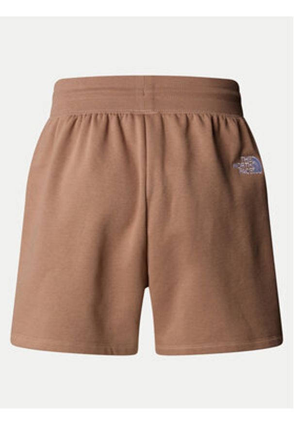 The North Face Szorty sportowe Essential NF0A8C2F Brązowy Regular Fit. Kolor: brązowy. Materiał: syntetyk