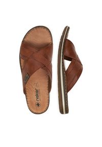 Rieker Klapki CEO-21082-24 Brązowy. Kolor: brązowy. Materiał: skóra #7
