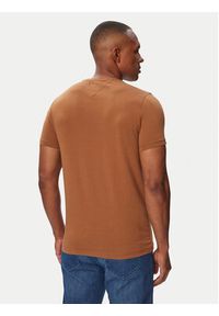 TOMMY HILFIGER - Tommy Hilfiger T-Shirt MW0MW10800 Brązowy Slim Fit. Kolor: brązowy. Materiał: bawełna #2