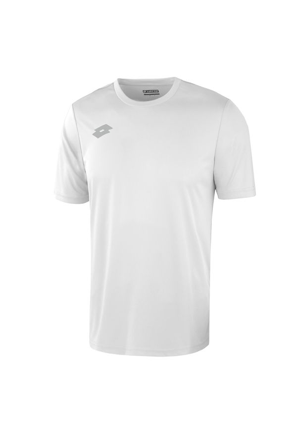 Koszulka piłkarska dla dzieci LOTTO JR DELTA PL. Kolor: biały. Sport: piłka nożna