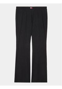 Tommy Jeans Curve Spodnie materiałowe DW0DW15772 Czarny Flare Fit. Kolor: czarny. Materiał: syntetyk, materiał