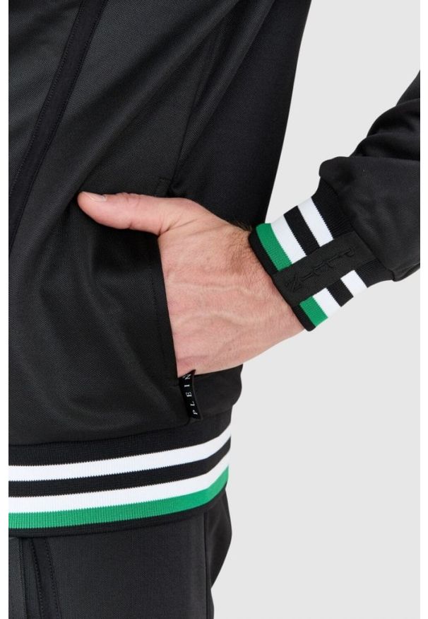 Philipp Plein - PHILIPP PLEIN Dres męski z czaszką i kośćmi, Rozmiar XXL. Kolor: czarny. Materiał: dresówka