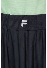 Fila spódnica kolor czarny midi rozkloszowana. Kolor: czarny. Materiał: tkanina #5