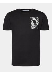 Calvin Klein Jeans T-Shirt Modern Metals Graphic J30J324640 Czarny Regular Fit. Kolor: czarny. Materiał: bawełna