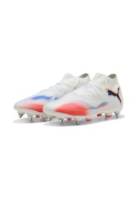 Puma - Buty piłkarskie unisex FUTURE 8 PRO MxSG PUMA White Black Glowing Red. Kolor: czerwony, biały, wielokolorowy, czarny. Sport: piłka nożna