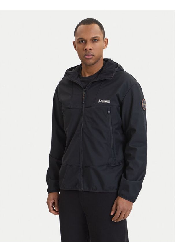 Napapijri Kurtka przejściowa A-Biois NP0A88TN Czarny Regular Fit. Kolor: czarny. Materiał: syntetyk