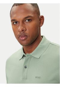 BOSS Polo Pallas 50468362 Zielony Regular Fit. Typ kołnierza: polo. Kolor: zielony. Materiał: bawełna